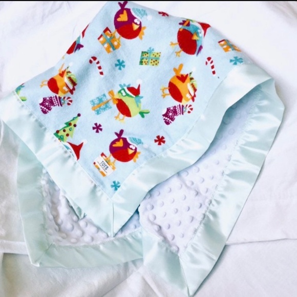 Flannel Blanket with Satin Trim - Picture 2 of 3